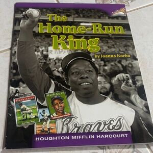 The Home-Run King by Joanna Korba - Baseball Book, Purple/Green Accents